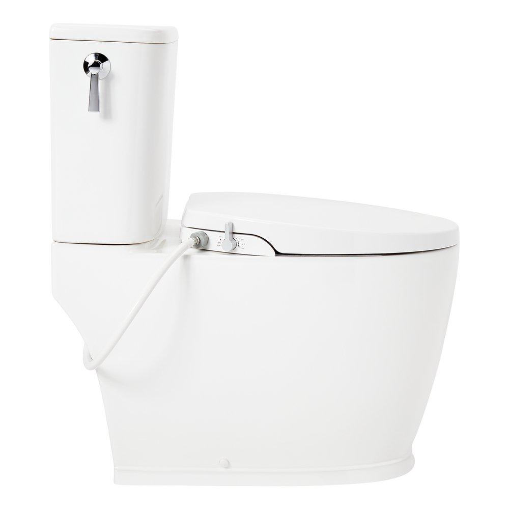 1.28 gpf Elongated Two Piece Toilet in White 