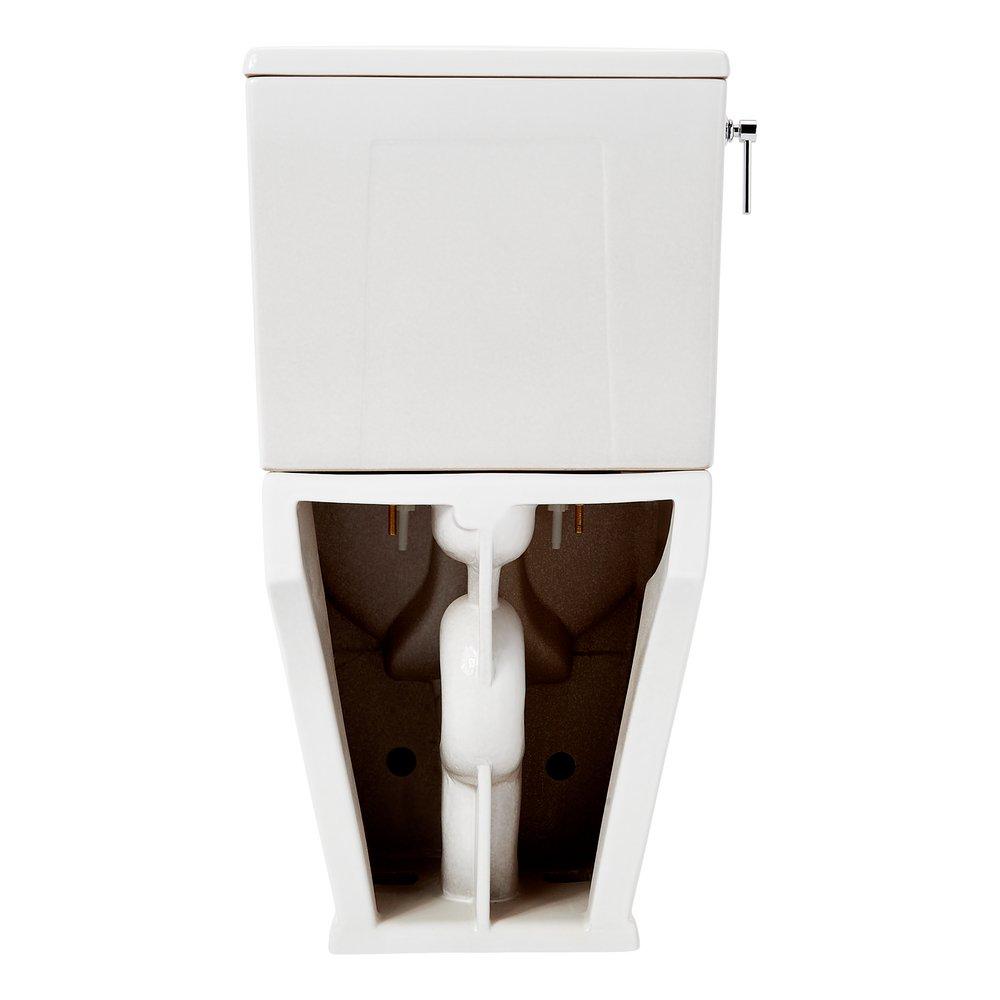 1.28 gpf Elongated Two Piece Toilet in White 