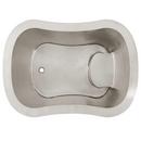 Signature Hardware Stainless Steel 49 x 34-1/2 in. Japanese Soaking Air Tub in Stainless Steel 