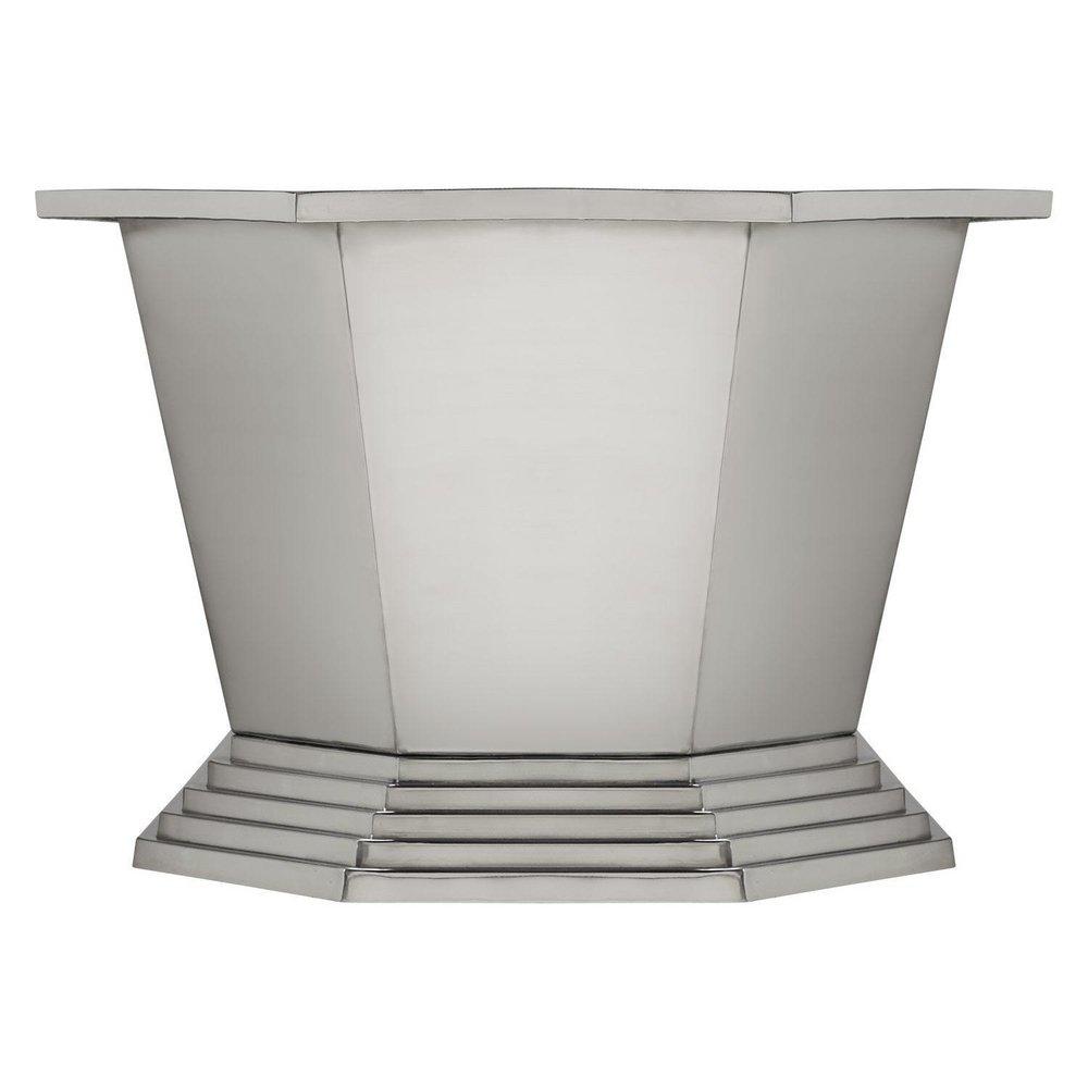Signature Hardware Stainless Steel 66 x 34-1/2 in. Air Tub in Stainless Steel 