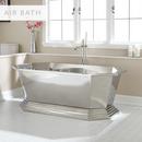 Signature Hardware Stainless Steel 66 x 34-1/2 in. Air Tub in Stainless Steel 