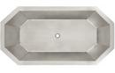 Signature Hardware Stainless Steel 66 x 34-1/2 in. Air Tub in Stainless Steel 