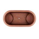 Signature Hardware Antique Copper Patina 60 x 30 in. Double Wall Copper Soaking Air Tub 