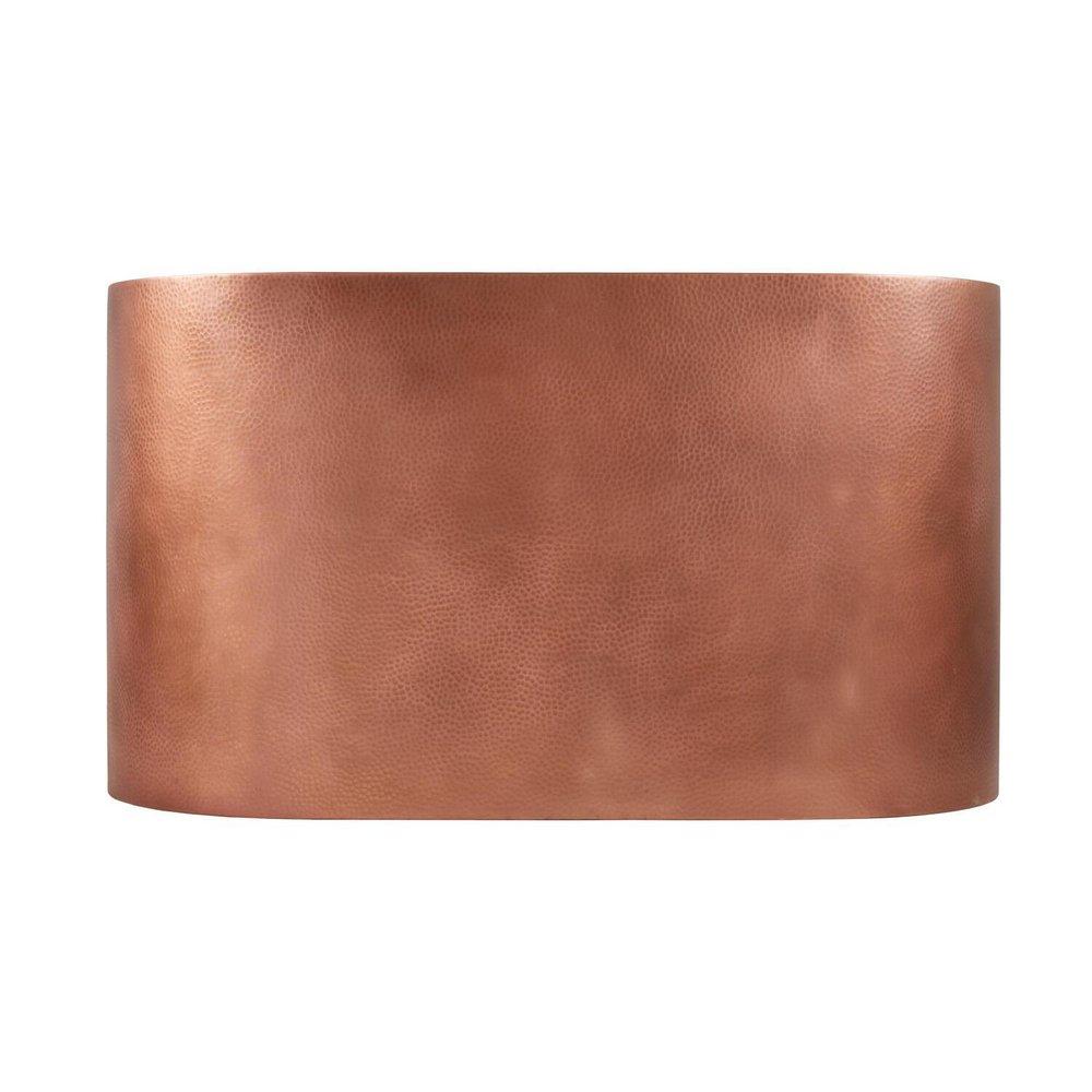 Signature Hardware Antique Copper Patina 60 x 30 in. Double Wall Copper Soaking Air Tub 