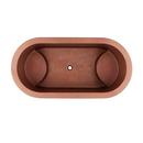 Signature Hardware Antique Copper Patina 60 x 30 in. Double Wall Copper Soaking Air Tub 