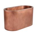 Signature Hardware Antique Copper Patina 60 x 30 in. Double Wall Copper Soaking Air Tub 