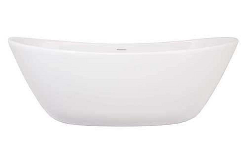 Hydro Systems White 65 x 32 in. Freestanding Bathtub Center Drain 