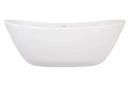 Hydro Systems White 65 x 32 in. Freestanding Bathtub Center Drain 