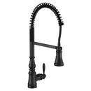 Moen Matte Black Single Handle Pull Down Kitchen Faucet 