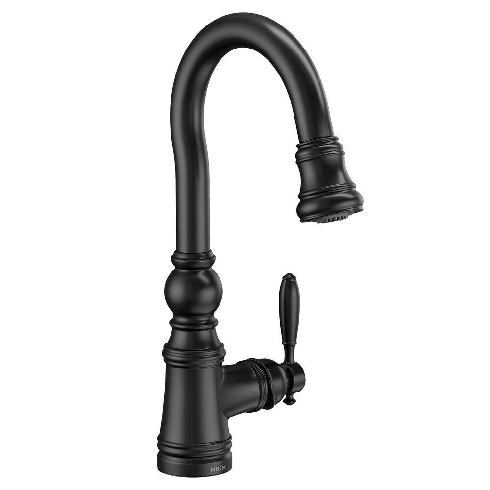 Moen Matte Black Single Handle Lever Bar Faucet 