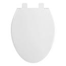 Heavy Duty Slow-Closing Elongated Toilet Seat in White