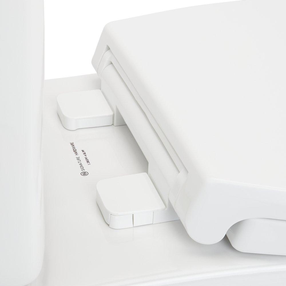 Signature Hardware White Closed Front Toilet 