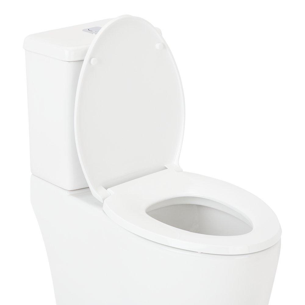 Signature Hardware White Closed Front Toilet 