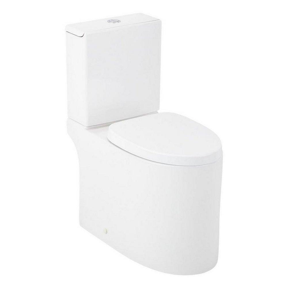 Signature Hardware White Elongated Toilet Bowl 
