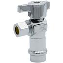Legend Valve & Fitting Chrome Plated Press x OD Tube Angle Supply Stop Valve in Chrome Plated 