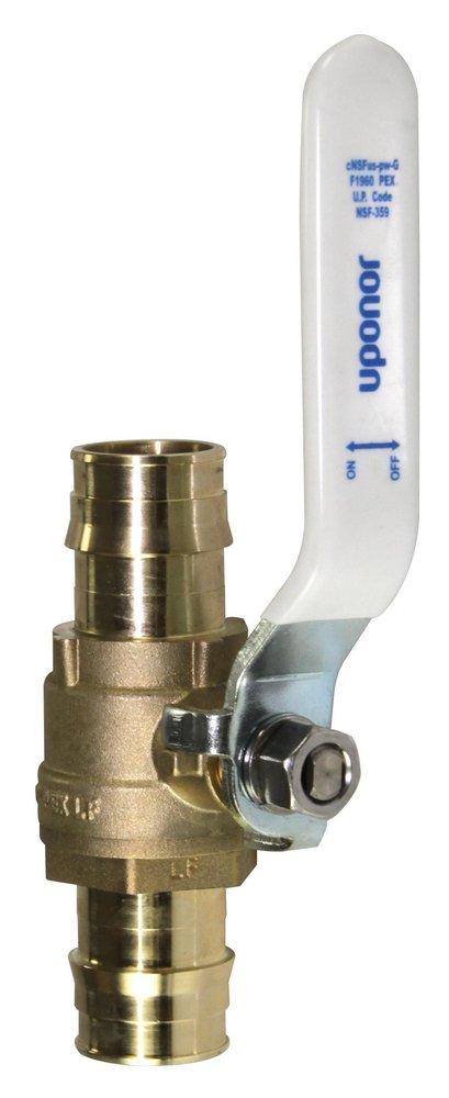 Uponor Brass Pex Brass Commercial Full Port Ball Valve 