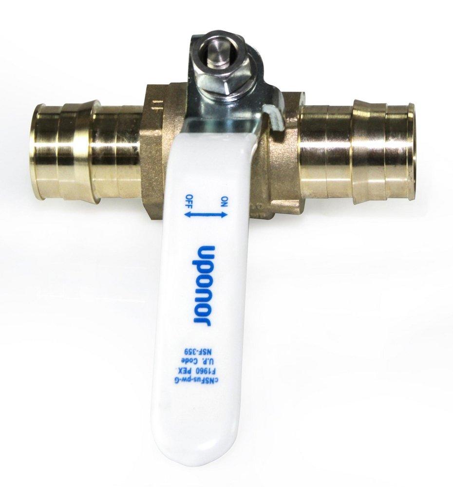 Uponor Brass Pex Brass Commercial Full Port Ball Valve 