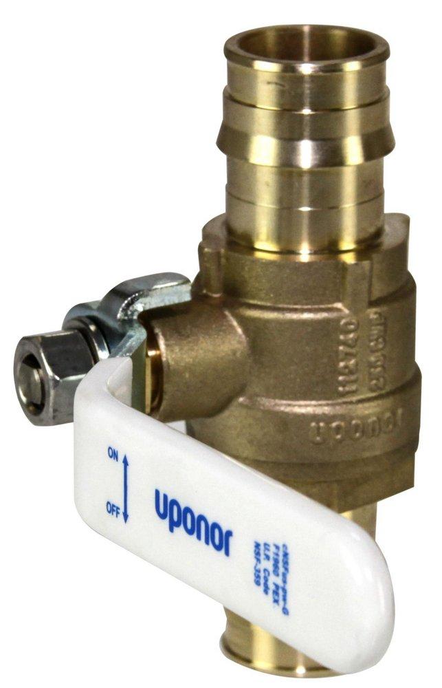 Uponor Brass Pex Brass Commercial Full Port Ball Valve 