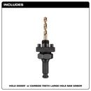 HOLE DOZER WITH CARBIDE TEETH LARGE ARBOR WITH COBALT PILOT BIT 