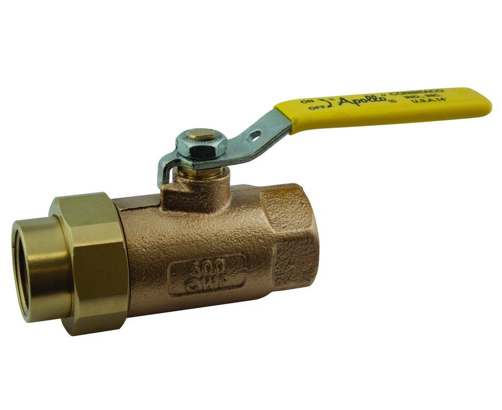 Apollo Valves Bronze Standard Port Union Threaded 600# Ball Valve 
