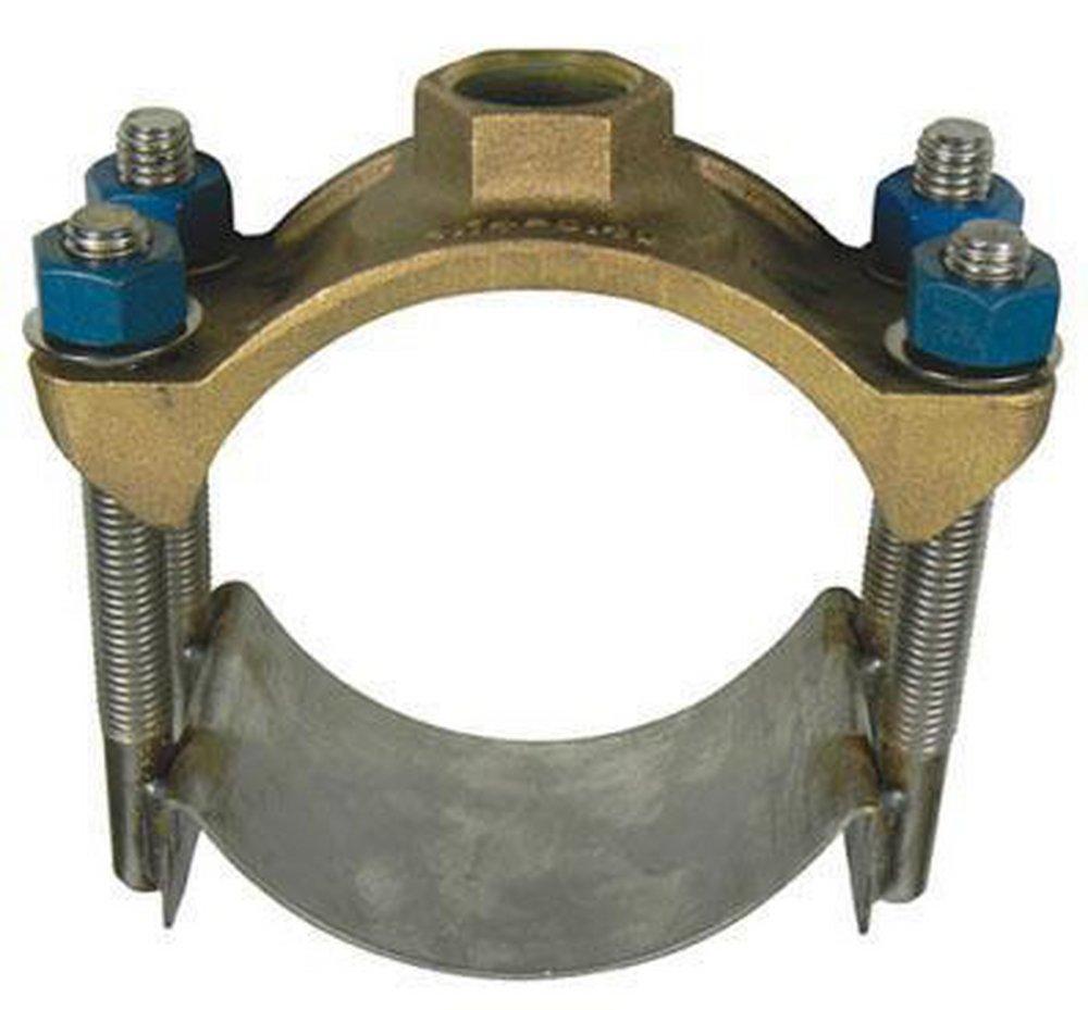 A.Y. McDonald 8 in. Stainless Steel Single Strap Saddle 