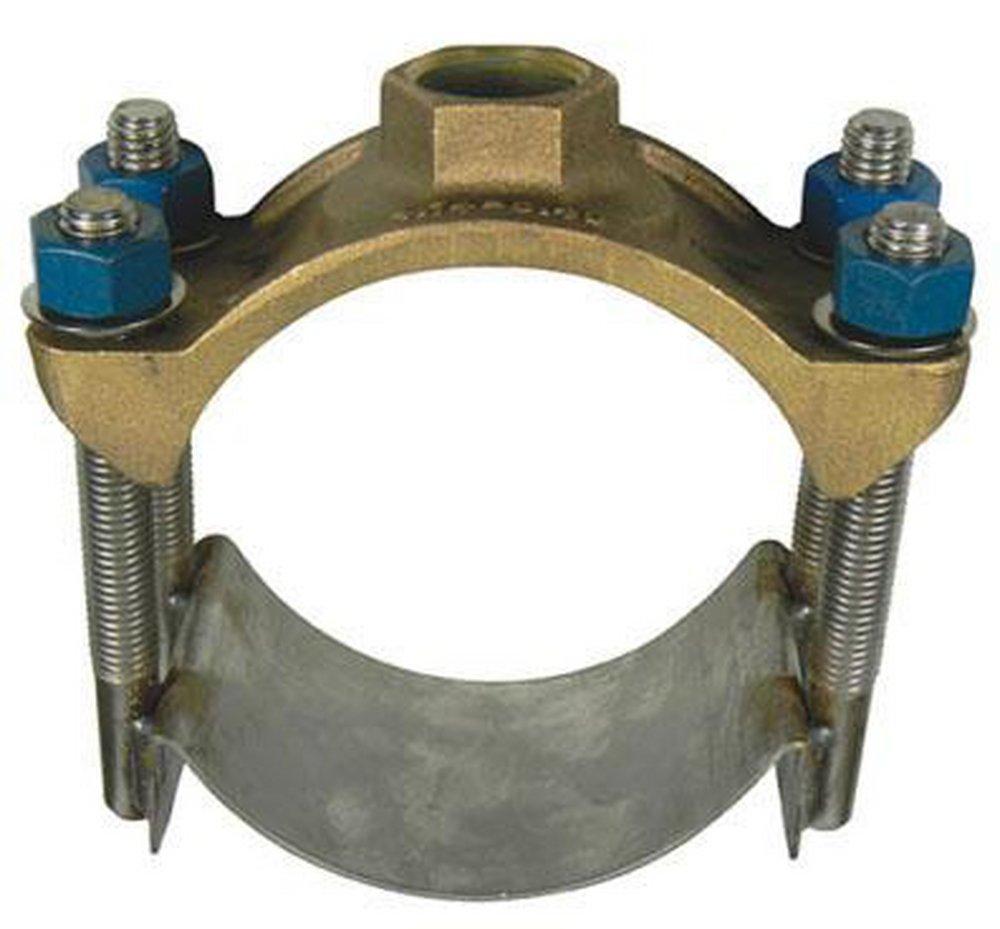 A.Y. McDonald 8 in. Stainless Steel Single Strap Saddle 