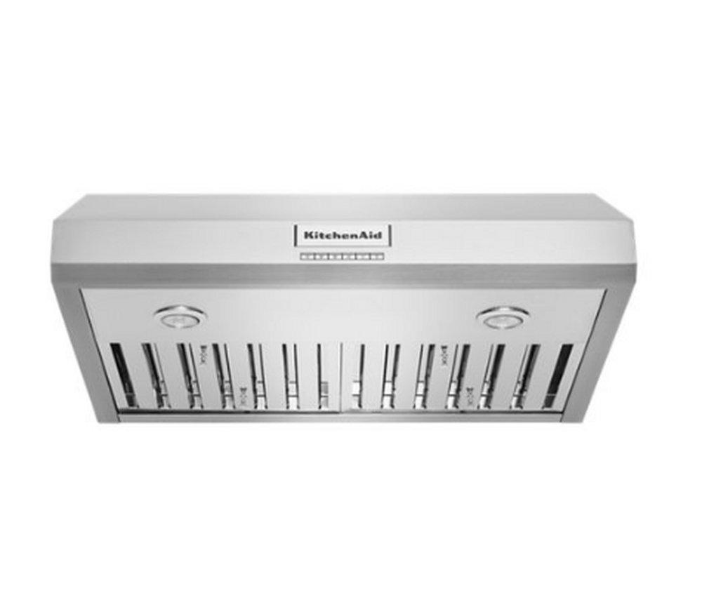 KitchenAid Stainless Steel 30 in. 585 cfm Under Cabinet Rectangular Ducted Hood 