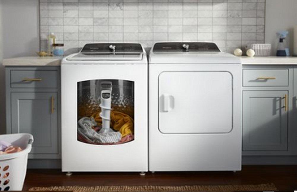 Whirlpool White 27-3/4 in. 12-Cycle Top Load Washer in White 