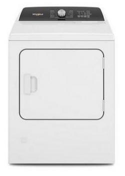 7 cu. ft. 29 x 28-3/8 in. 120V Gas Front Load Dryer in White