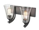 Millennium Lighting Matte Black 2-Light Vanity Fixture 