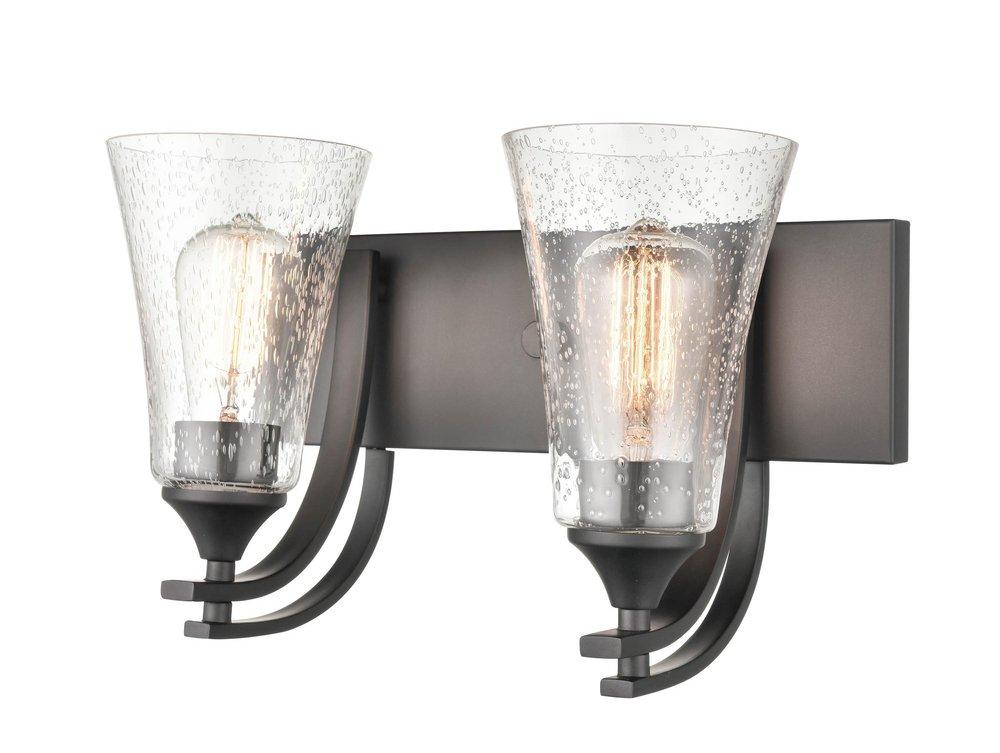 Millennium Lighting Matte Black 2-Light Vanity Fixture 