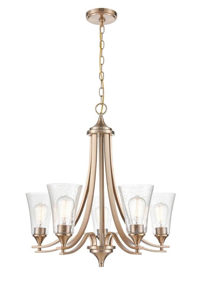 Millennium Lighting Modern Gold 5-Light Chandelier Ceiling Light 