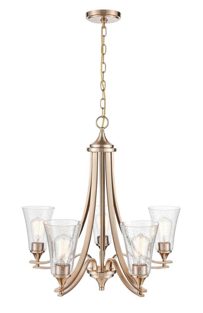 Millennium Lighting Modern Gold 5-Light Chandelier Ceiling Light 