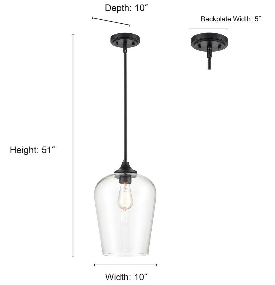 Millennium Lighting Modern Gold 1-Light Mini-Pendant Light 