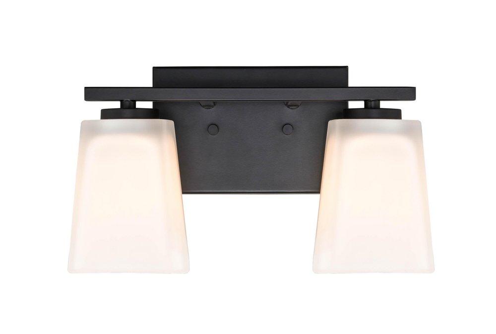 Millennium Lighting Matte Black 2-Light Vanity Fixture 