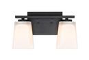 Millennium Lighting Matte Black 2-Light Vanity Fixture 