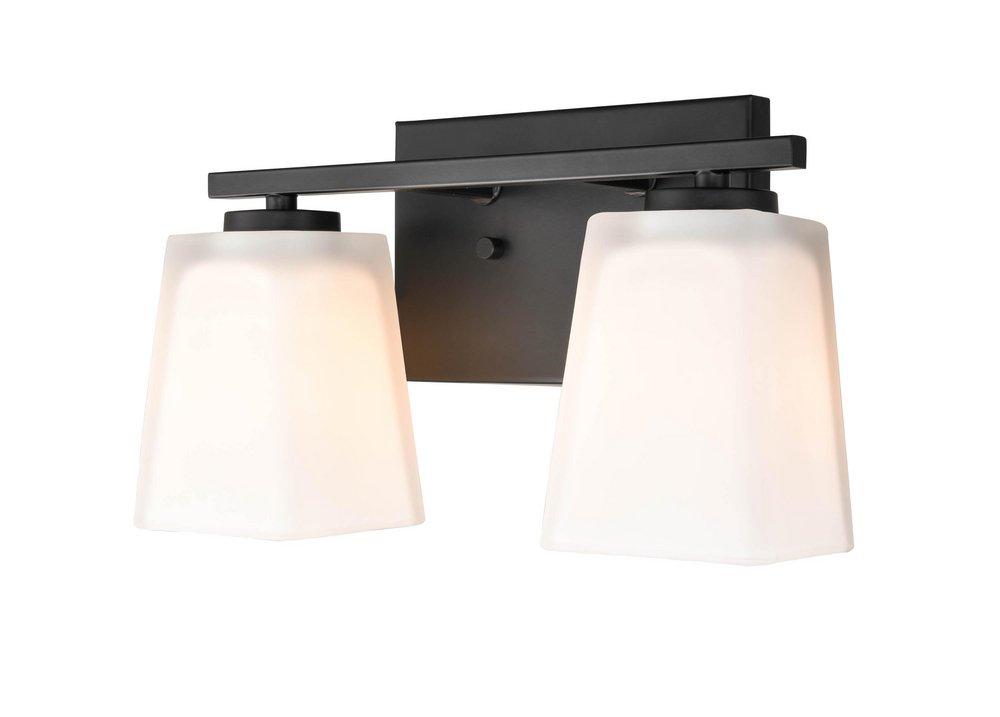 Millennium Lighting Matte Black 2-Light Vanity Fixture 