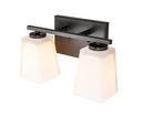 Millennium Lighting Matte Black 2-Light Vanity Fixture 