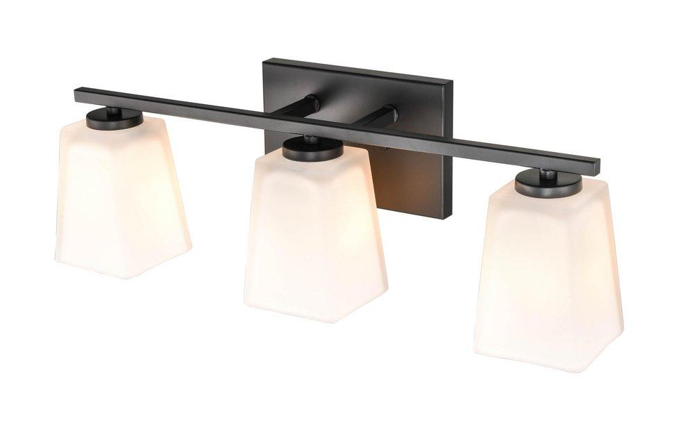 Millennium Lighting Matte Black 3-Light Vanity Fixture 