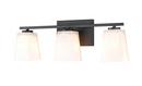 Millennium Lighting Matte Black 3-Light Vanity Fixture 