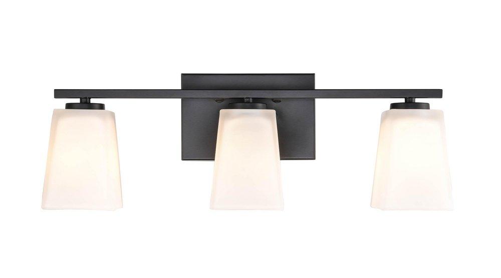 Millennium Lighting Matte Black 21 x 7 in. 300W 3-Light Vanity Fixture 