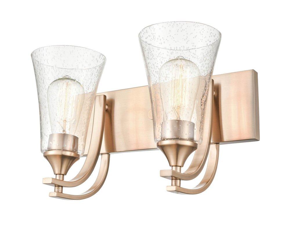 Millennium Lighting Modern Gold 14-1/2 x 10 in. 200W 2-Light Medium E-26 Vanity Fixture 