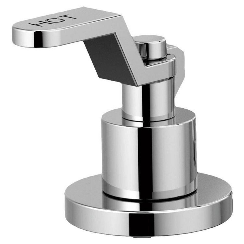 Brizo Polished Chrome Litze&reg; Widespread Bathroom Faucet Industrial Lever Handle Kit 
