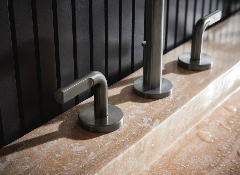 Brizo Brilliance Luxe Steel Widespread Bathroom Faucet Wire Lever Handle Kit 