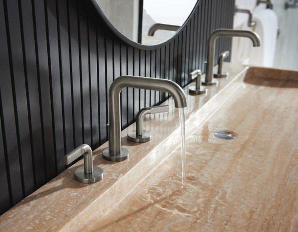 Brizo Brilliance Luxe Steel Widespread Bathroom Faucet Wire Lever Handle Kit 