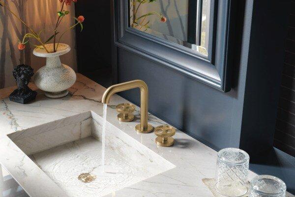 Brizo Brilliance Luxe Gold Litze&reg; Widespread Handle Kit - Wheel 