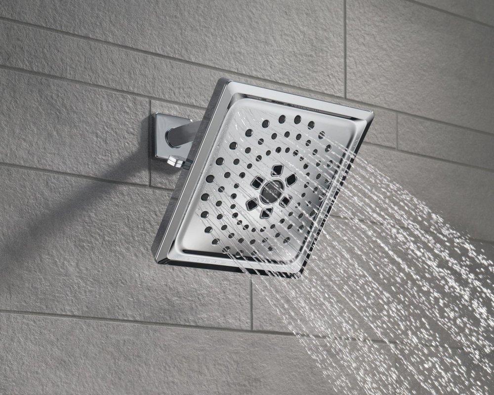 Delta Faucet Lumicoat Chrome Multi Function Showerhead 