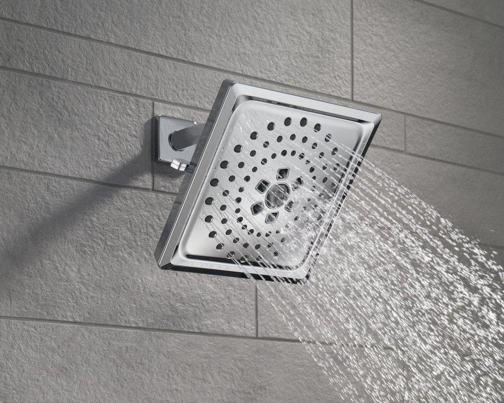 Delta Faucet Lumicoat Chrome Multi Function Showerhead 