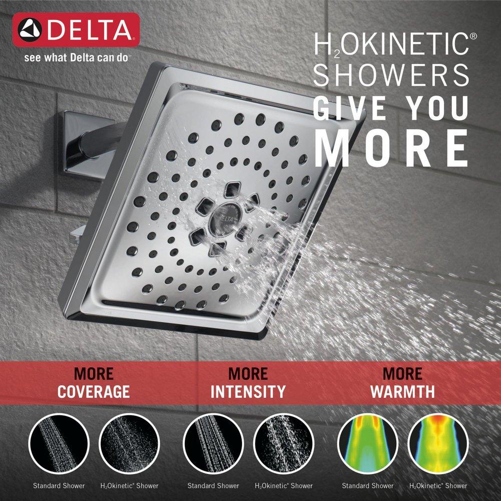 Delta Faucet Lumicoat Chrome Multi Function Showerhead 