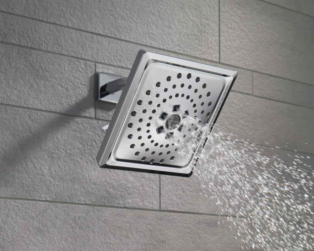 Delta Faucet Lumicoat Chrome Multi Function Showerhead 